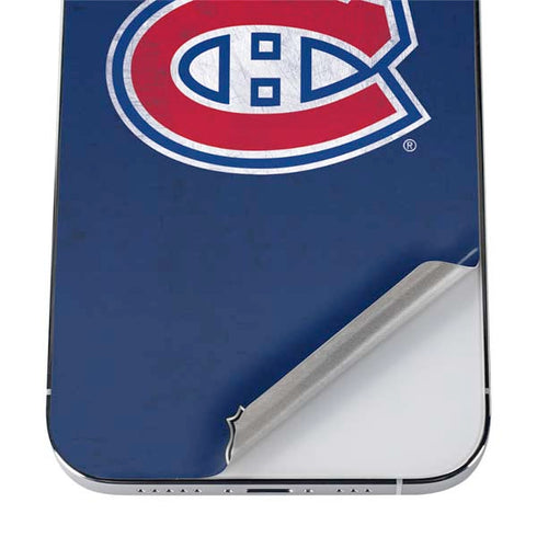 NHL Montreal Canadiens Distressed iPhone 12 Pro Max Skin